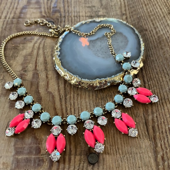 J. Crew Jewelry - J. Crew Faceted Crystal Necklace - Stunning Statement piece!